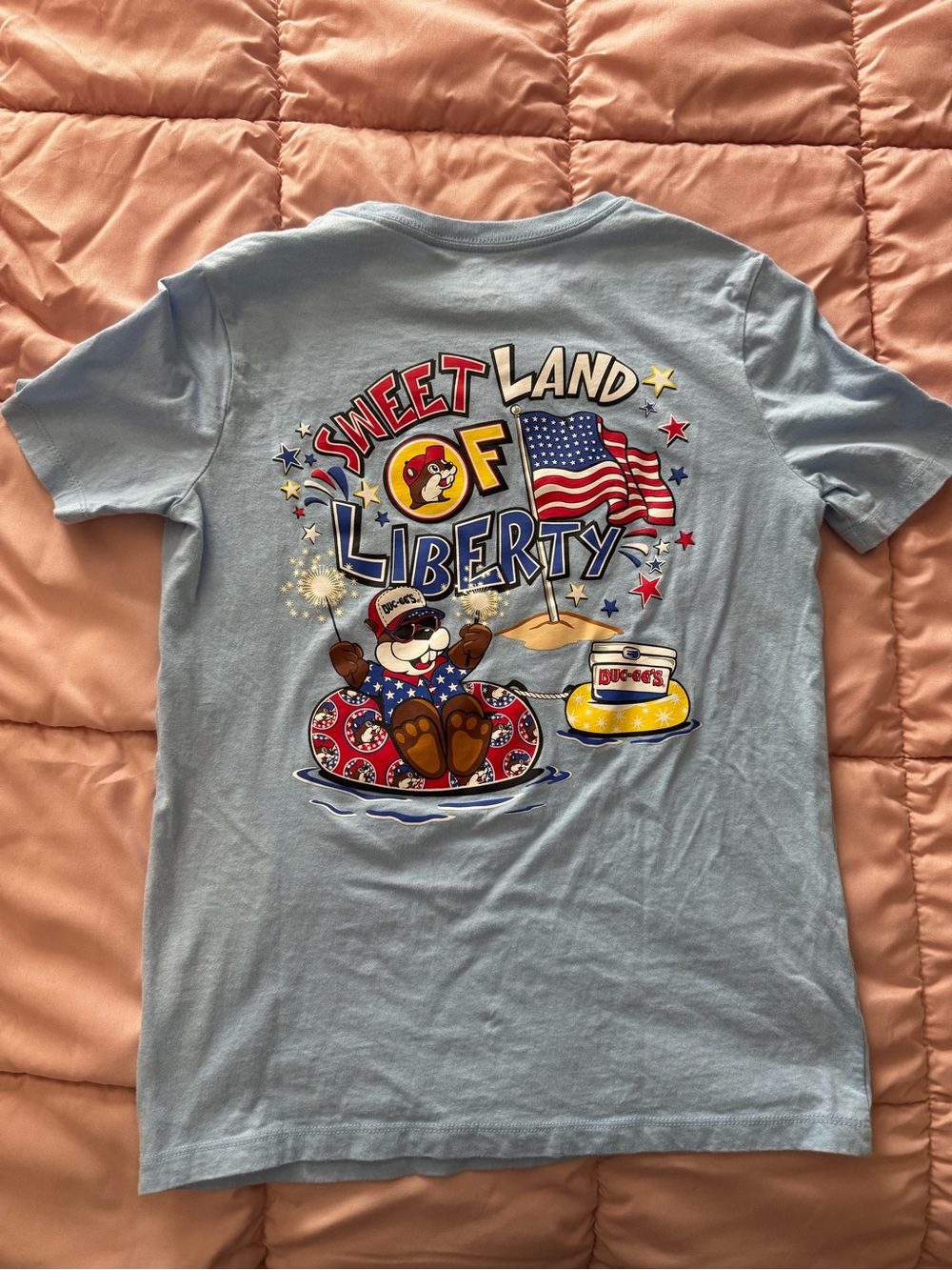 BUC-EE’S | Kids Light Blue 4th of July Graphic T-Shirt - Picture 4 of 4
